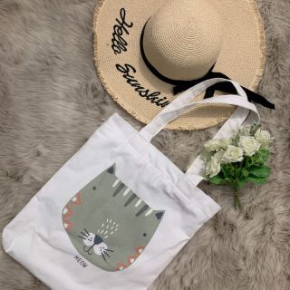 TÚI CANVAS VẢI MỀM - MÈO CÓ RÂU