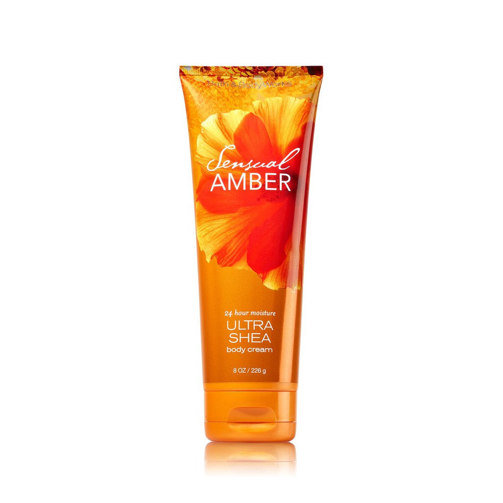 Kem dưỡng ẩm cơ thể Bath &amp; Body Works Sensual Amber Ultra Shea Body Cream 226g (Mỹ)