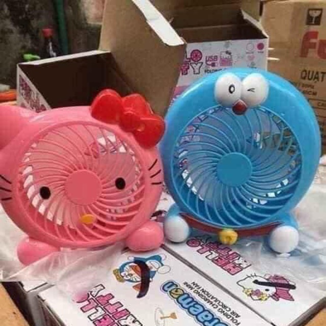 🌞🌞🌞QUẠT TÍCH ĐIỆN MINI HELLO KITTY🌞🌞🌞