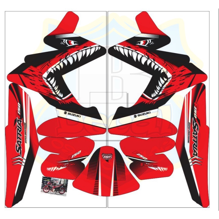 Tem trùmSatria fi cá mập đỏ đen