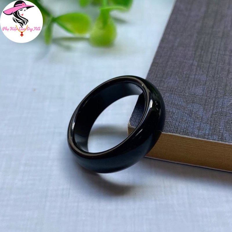 Nhẫn Phong Thuỷ Đ.á Mã Não Nhiều Màu Sắc- Tặng Hộp Sang Trọng