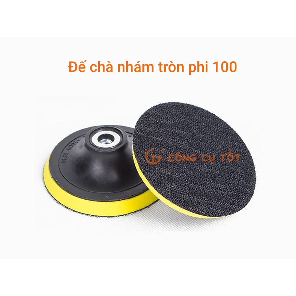 Hộp 10 đế chà nhám tròn Φ100mm