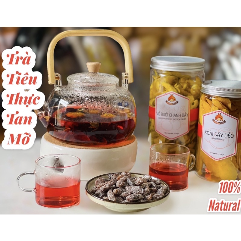 Trà Tiêu Thực  Dalatmo_Trà Thảo Mộc gói nhỏ pha 1 bình