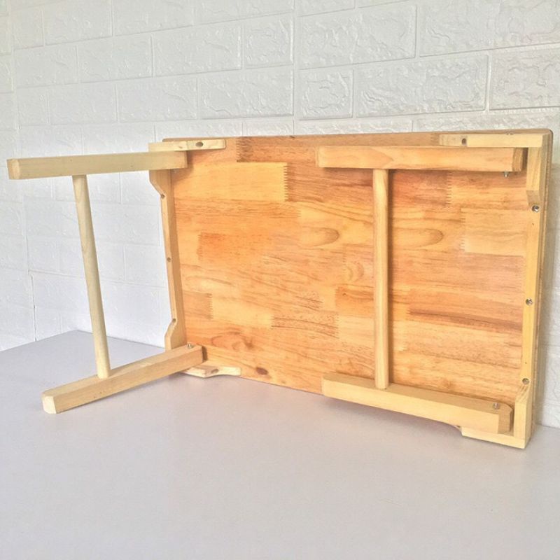 Bàn học làm việc bằng gỗ -Bàn chân thang gấp gọn đa năng tiện ích giá rẻ chất liệu gỗ cao su chắc chắn bền đẹp