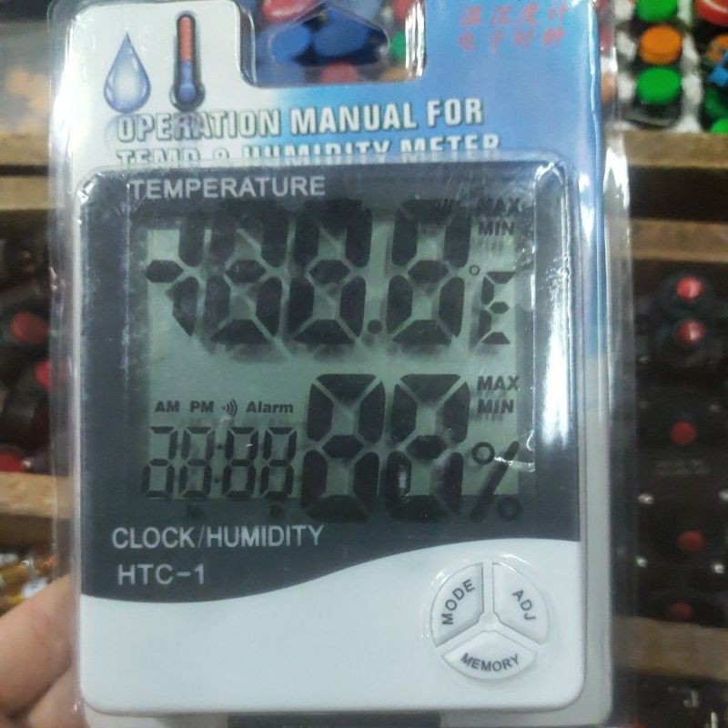 ĐỒNG HỒ ĐO NHIỆT ĐỘ &amp; ĐỘ ẨM CLOCK/HUMIDITY HTC-1, HTC-2