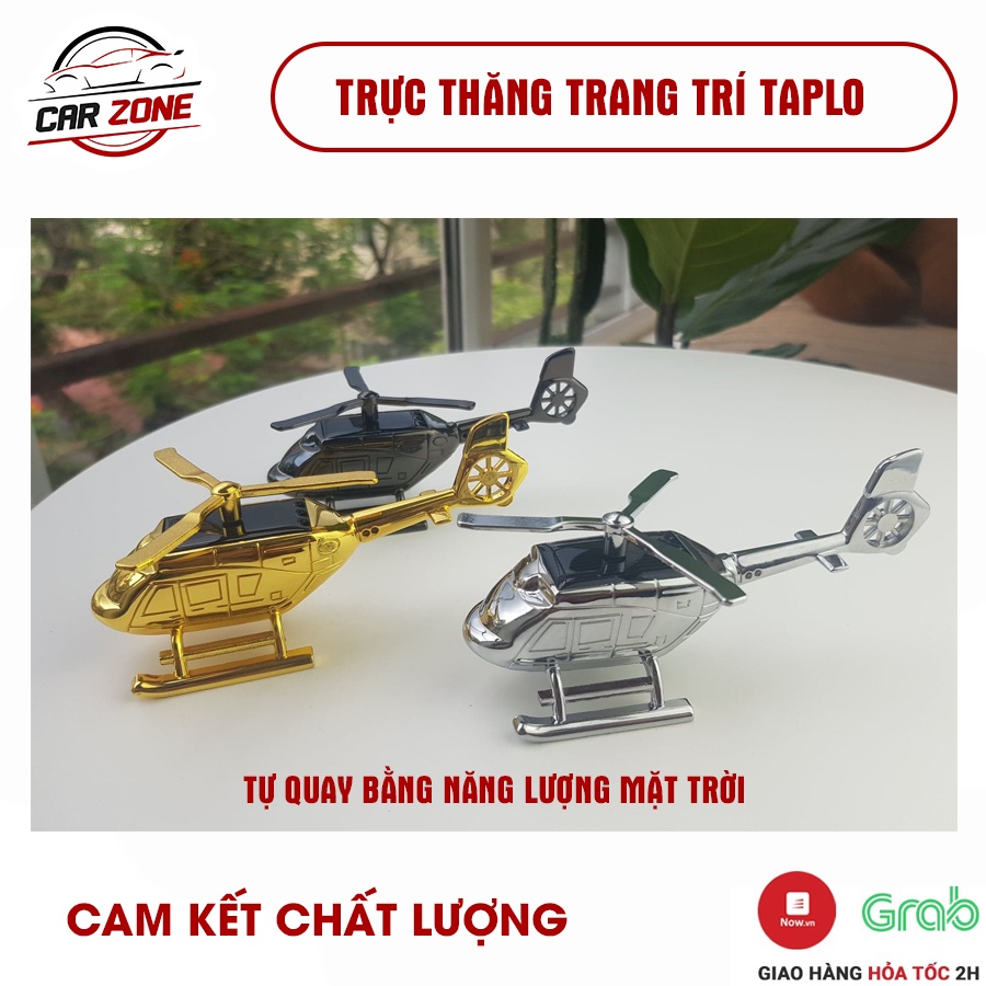 Máy bay trang trí taplo ô tô tự quay bằng năng lượng mặt trời tặng kèm sáp thơm