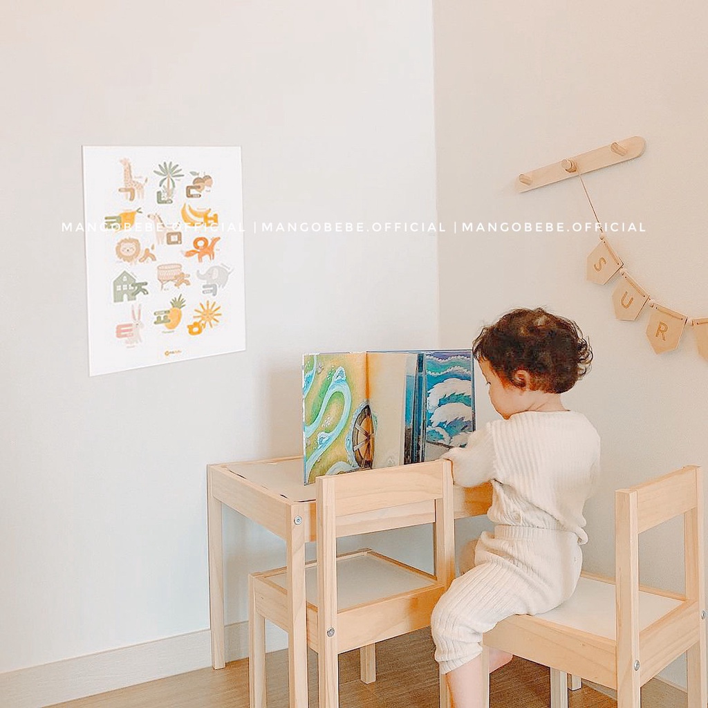 Bảng giáo dục treo tường Rirebebe Hàn Quốc