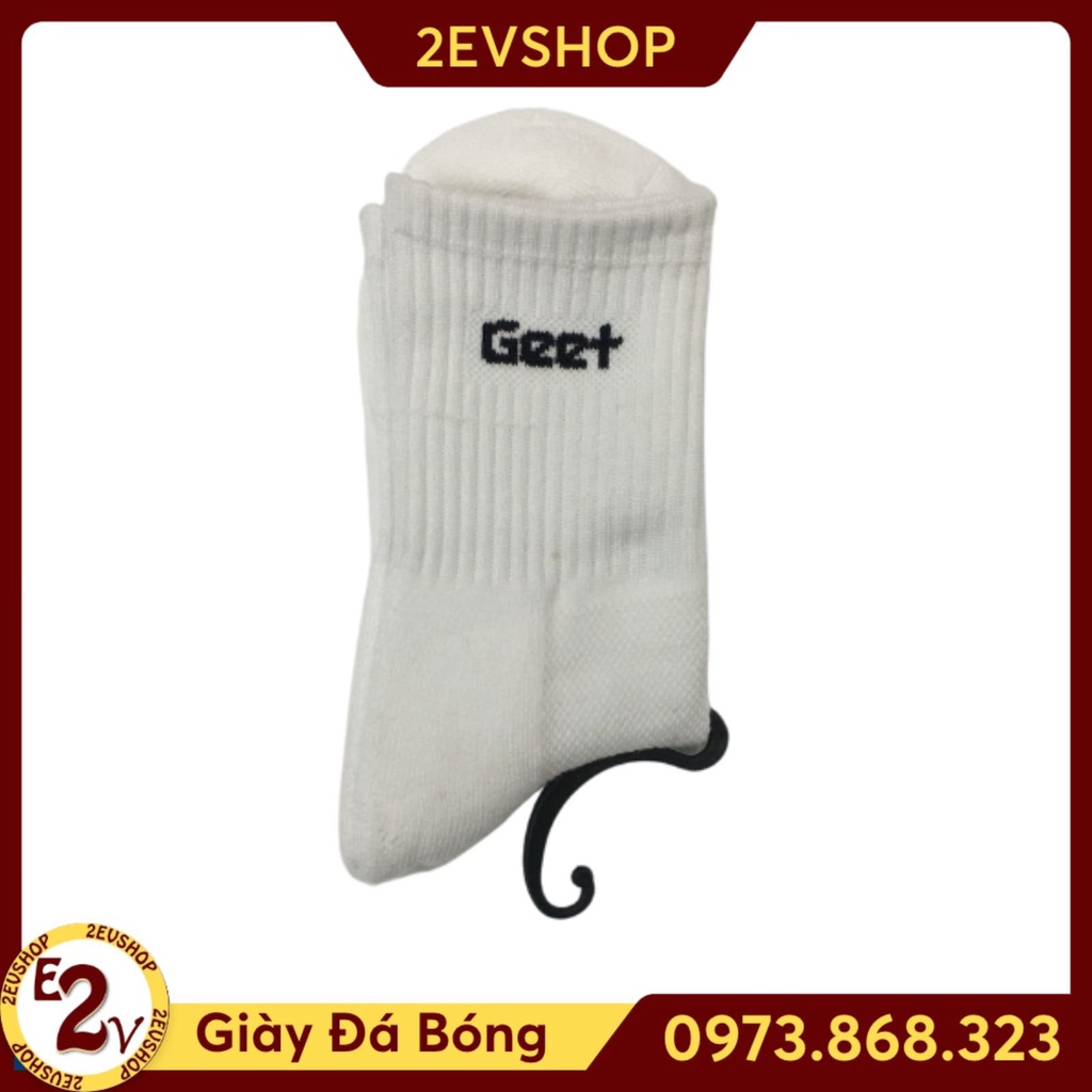 Tất cotton Geet phụ kiện đá bóng nam, vớ thể thao sợi dệt cao cấp - 2EVSHOP