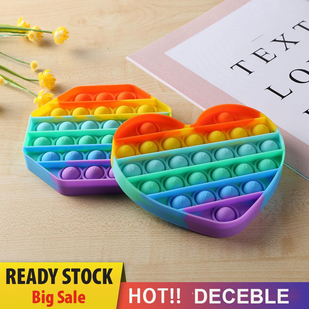 Đồ chơi bóp bong bóng giải tỏa áp lực có chữ alphabet cho trẻ em/người tự kỷ