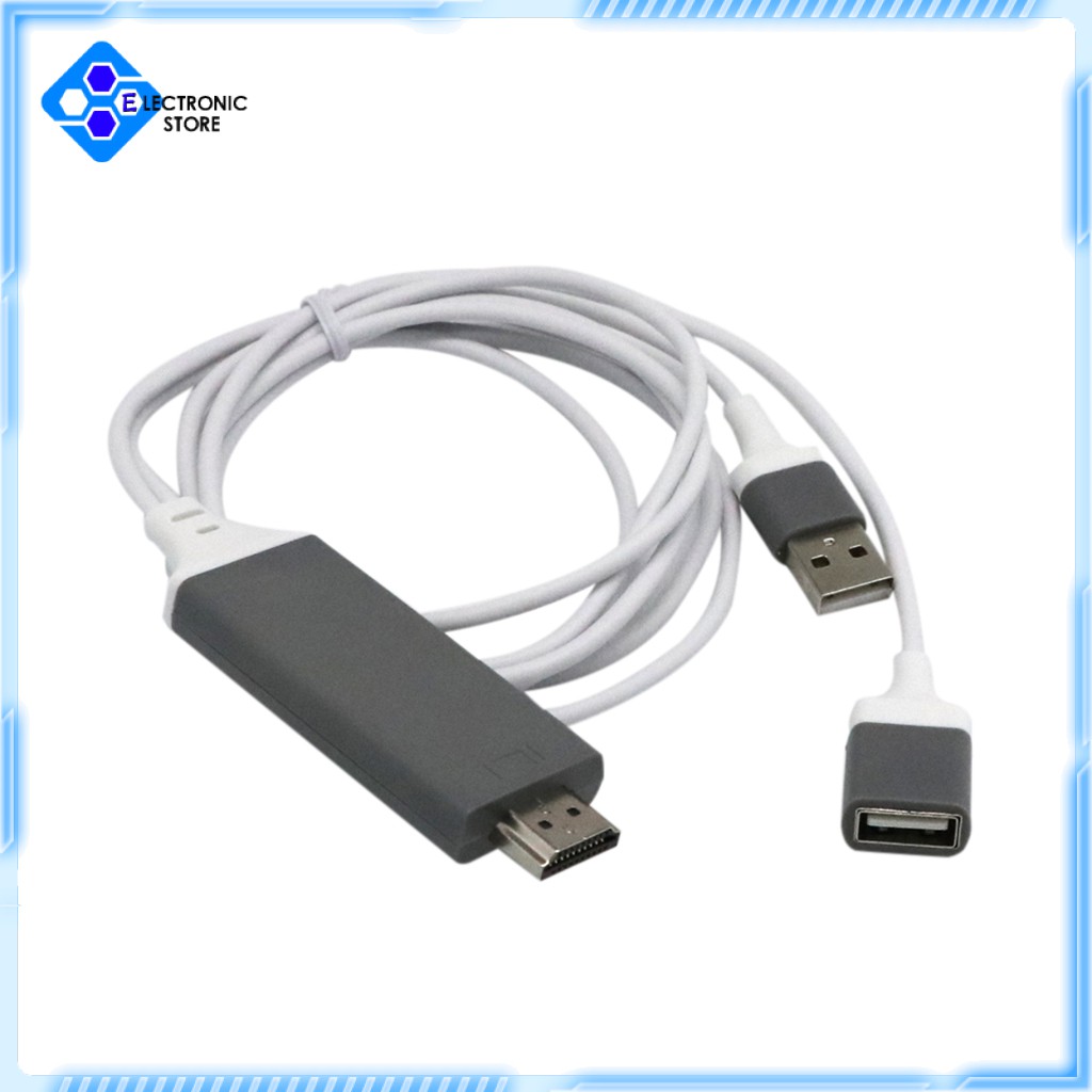 Cáp Chuyển Đổi 3 Trong 1 Usb Sang Hdmi Hd Tv Out Lead 1080p Màu Đỏ