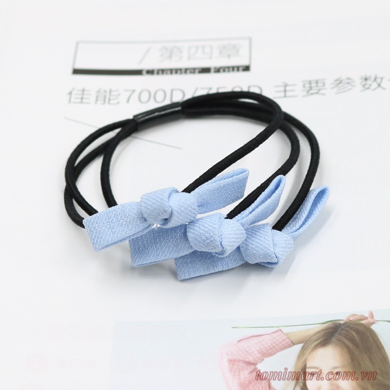 Cột tóc thắt nơ