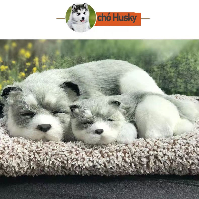 Túi Than Tre Hoạt Tính Khử Mùi Hình Chú Chó Bông Xinh Xắn Cho Xe Hơi