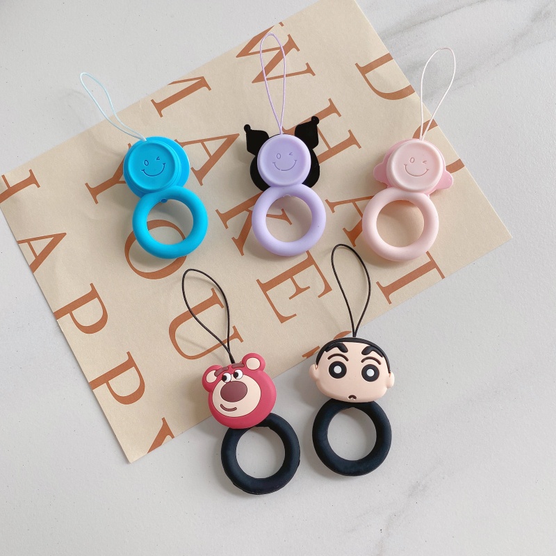 SANRIO Dây đeo silicon mềm chống rơi họa tiết hoạt hình dễ thương có thể sử dụng cho điện thoại