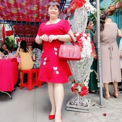 Đầm Trung Niên Cao Cấp [Miu021] BIGSIZE - Thiết kế trẻ trung sang trọng chất liệu dày dặn thoáng mát, thêu hoa xinh | BigBuy360 - bigbuy360.vn