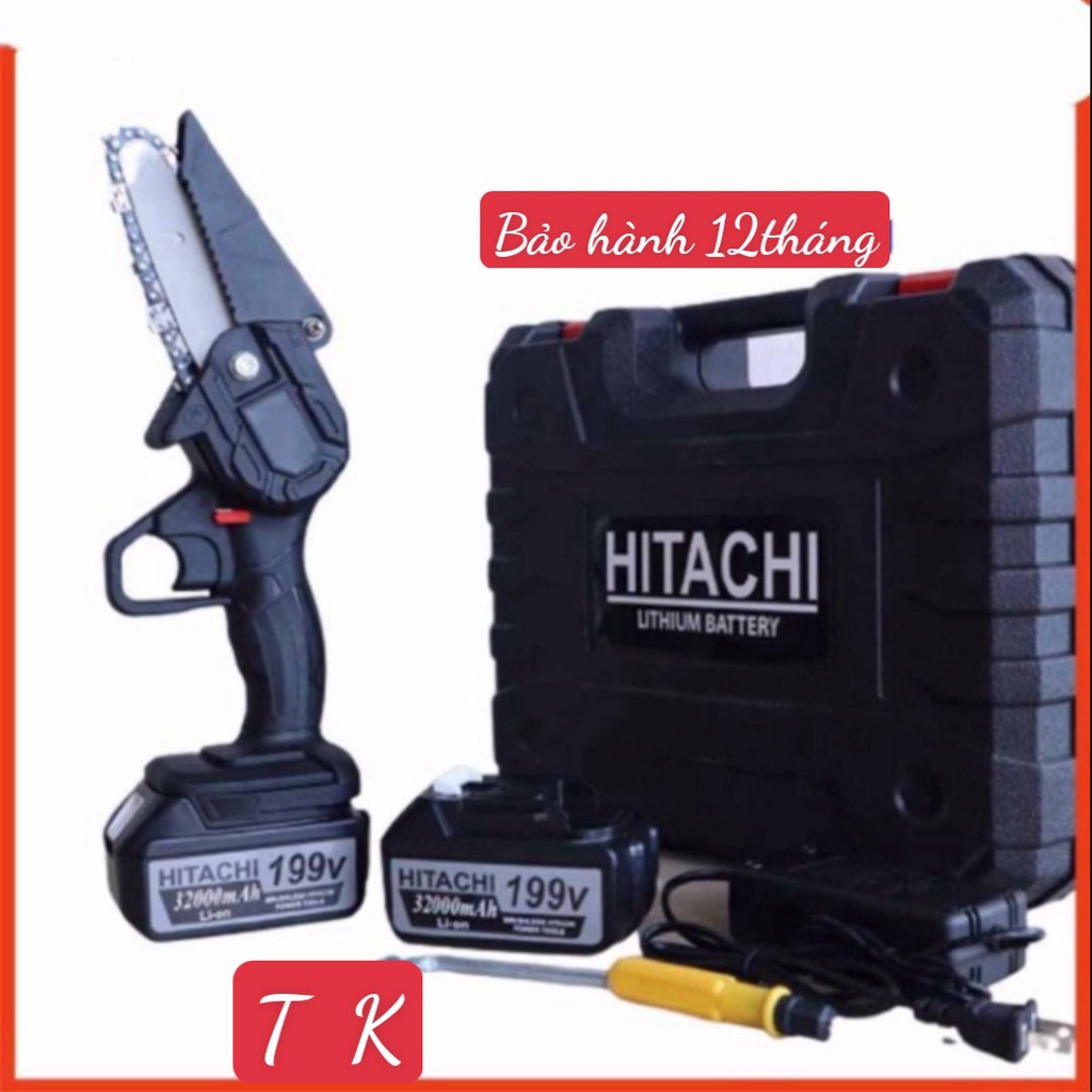 Máy cưa xích Hitachi dùng pin