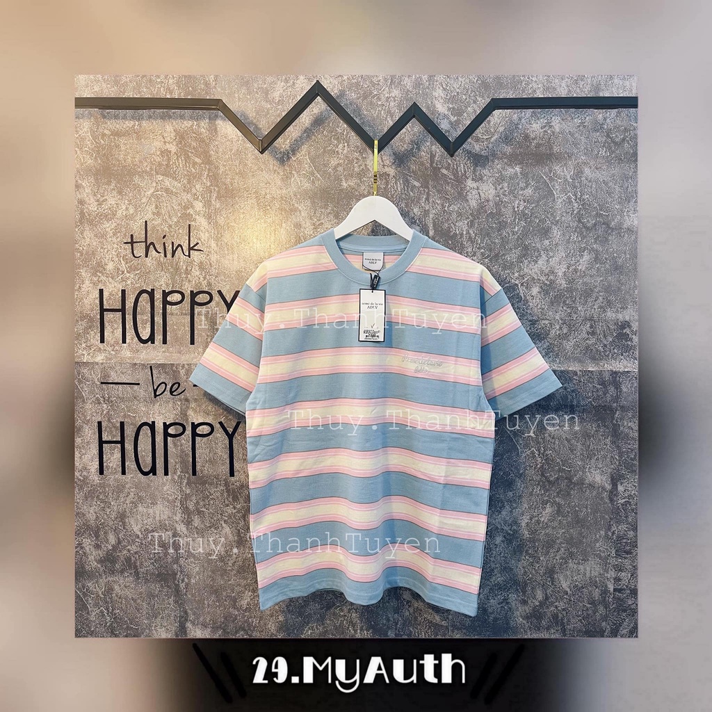 Áo thun ADLV  STRIPLE PINK BLUE