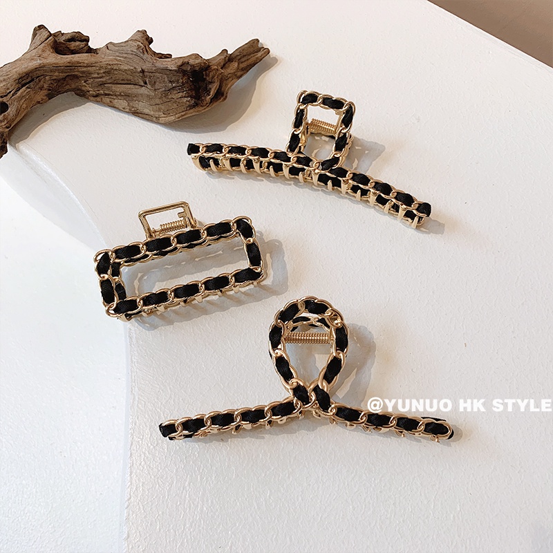 Mới Kẹp Tóc Kim Loại Hình Cá Mập Phong Cách Hàn Quốc