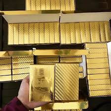 Sỉ lẻ Bộ bài tây nhựa mạ vàng phong cách Dubai - Đô La( loại 1)