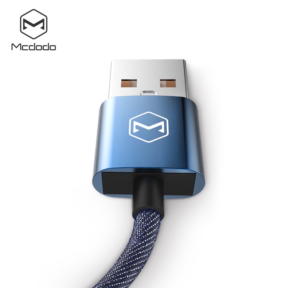 Cáp Sạc Nhanh Mcdodo Micro USB Dạng Móc Khóa Vải Denim 15cm
