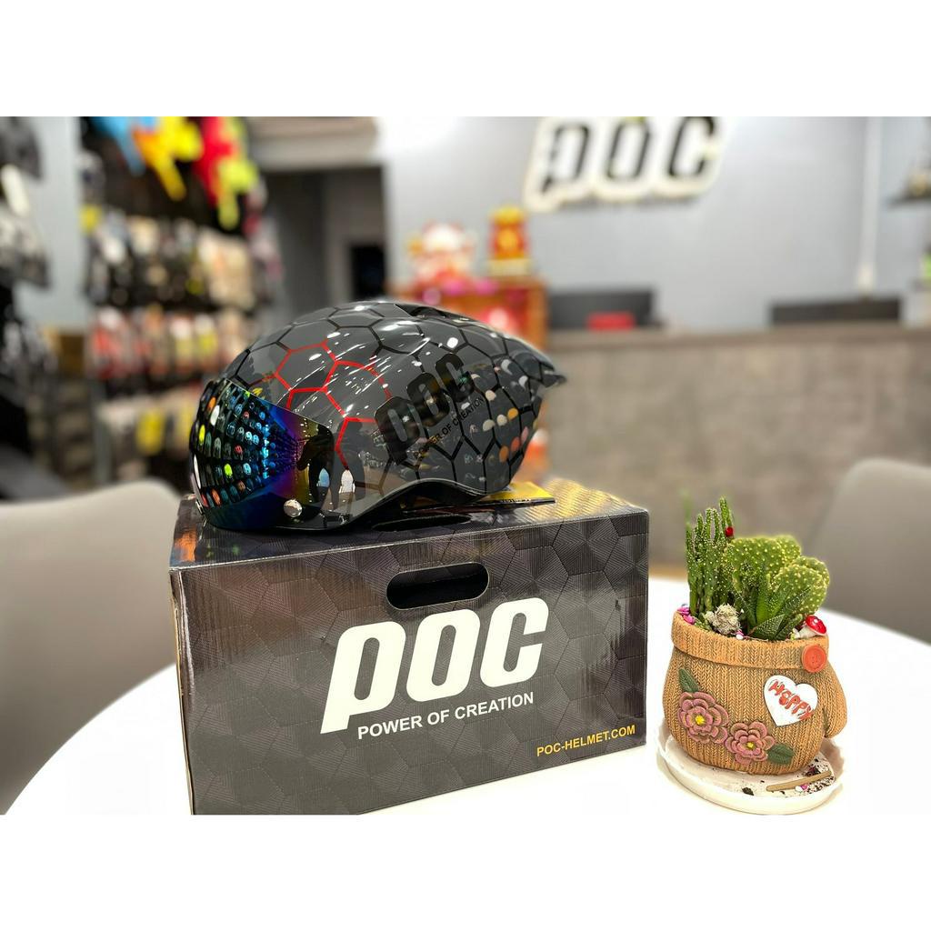 Nón thể thao POC 01 màu tổ ong bóng tổ kiến chính hãng 2023