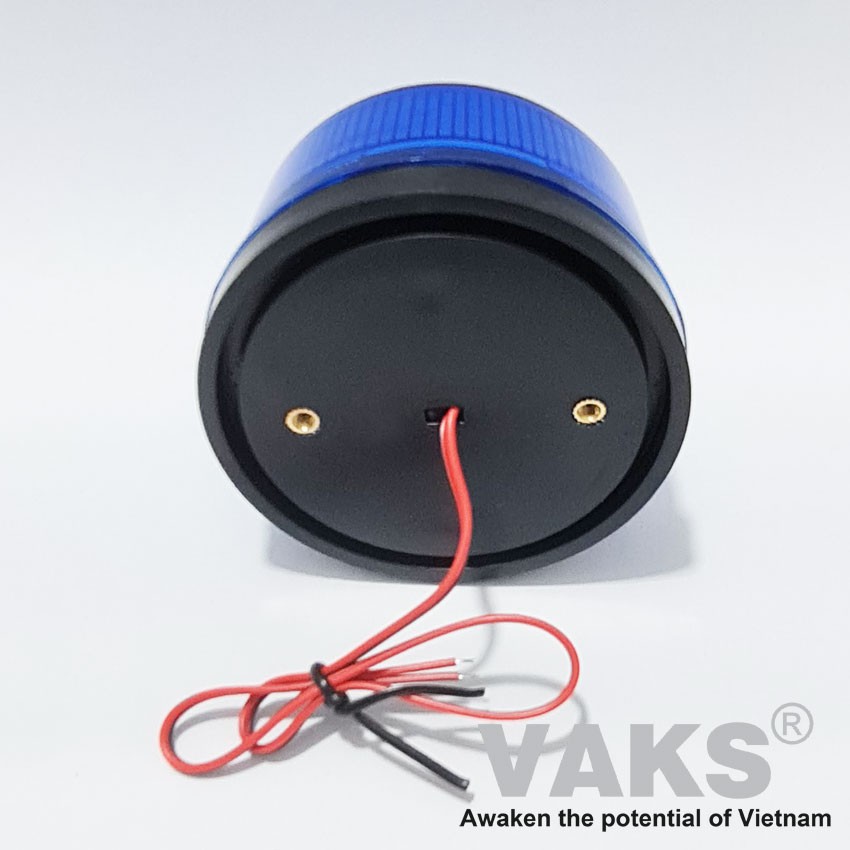 Đèn chớp tín hiệu 05 - điện áp 220V, 12V - Đỏ (đường kính 73mm x cao 45 mm)