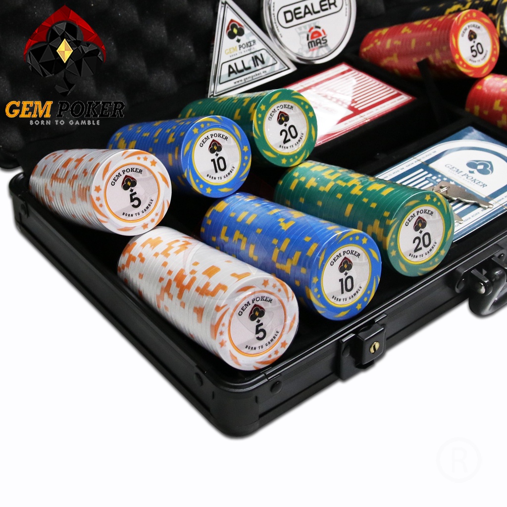 VALI 300 CHIP PHỈNH POKER CLAY "KINGSTAR®" CAO CẤP