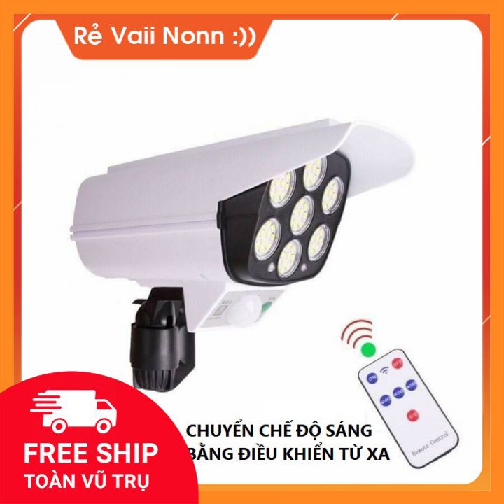 Đèn năng lượng mặt trời ngụy trang camera - cảm biến chống trộm