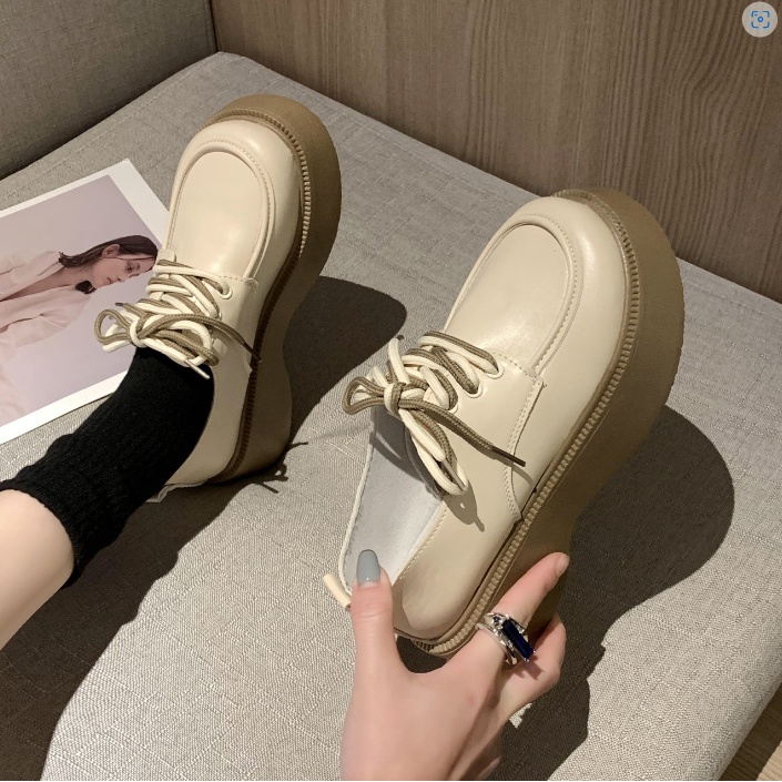 - Giày Oxford Nữ Kelly Cổ Thấp Đế Dày Tăng Chiều Cao Phong Cách Hàn Quốc 2022