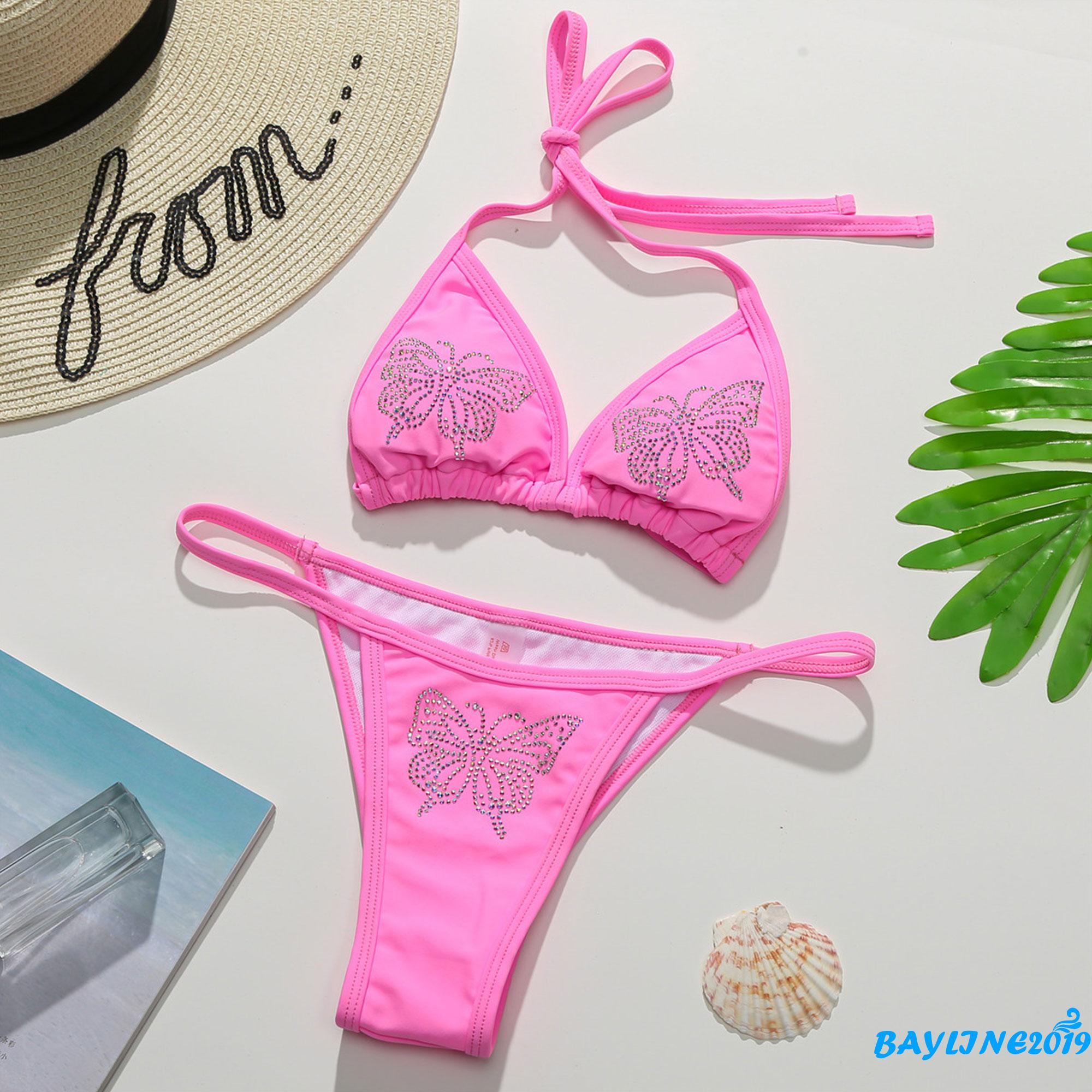 Bộ Đồ Bơi Bikini 2 Mảnh Họa Tiết Bướm Gợi Cảm Thời Trang Cho Nữ | BigBuy360 - bigbuy360.vn