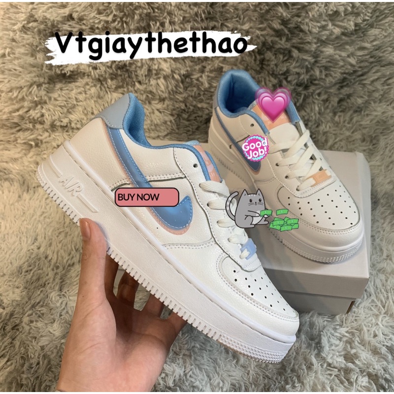 Giày sneaker aF1 sneaker basic đen/trang