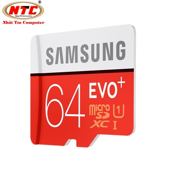 Thẻ nhớ MicroSDXC Samsung Evo+ 64GB UHS-I U1 80MB/s - Không Box (Đỏ) | BigBuy360 - bigbuy360.vn