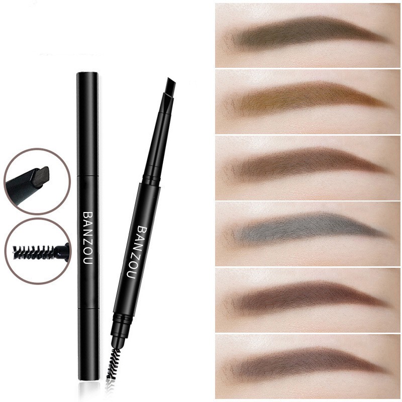 Bút chì kẻ lông mày 2 đầu tiện dụng Banzou 5 màu khác nhau phù hợp với nhiều tone make up | BigBuy360 - bigbuy360.vn