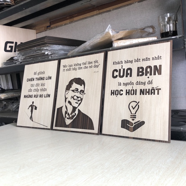 [Giá Sốc] Combo 3 Tấm Tranh Tạo Động Lực Gỗ treo tường độc đáo