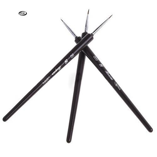 Bộ 3 cọ thư pháp ( vẽ hoạt hình trên móng, cọ tô màu)