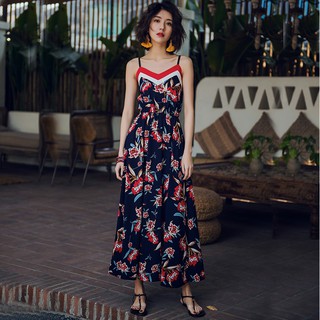Váy maxi 2 dây hoa nhí thời thượng (order 7-10 ngày)