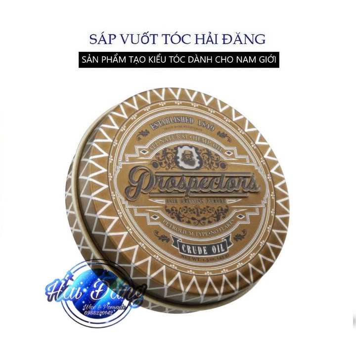 [ Chính Hãng USA ] Sáp vuốt tóc Prospectors Crude Oil Pomade