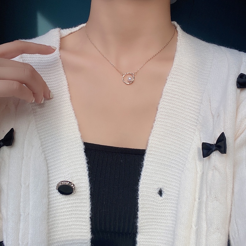 Vòng cổ Ngọc Trai Phong Cách Hàn Quốc