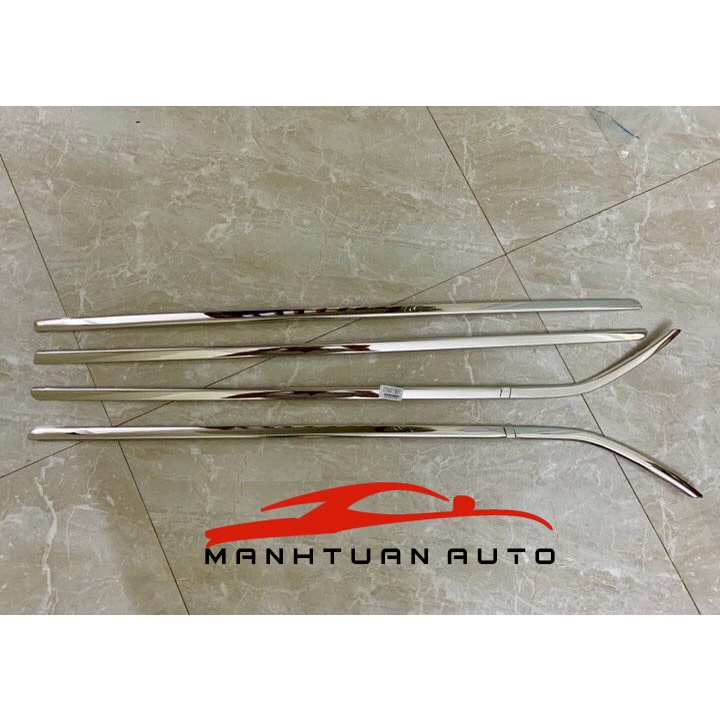 Nẹp chân kính xe Mitsubishi Attrage 2015 - 2021, 2022 Hàng 100% inox cao cấp