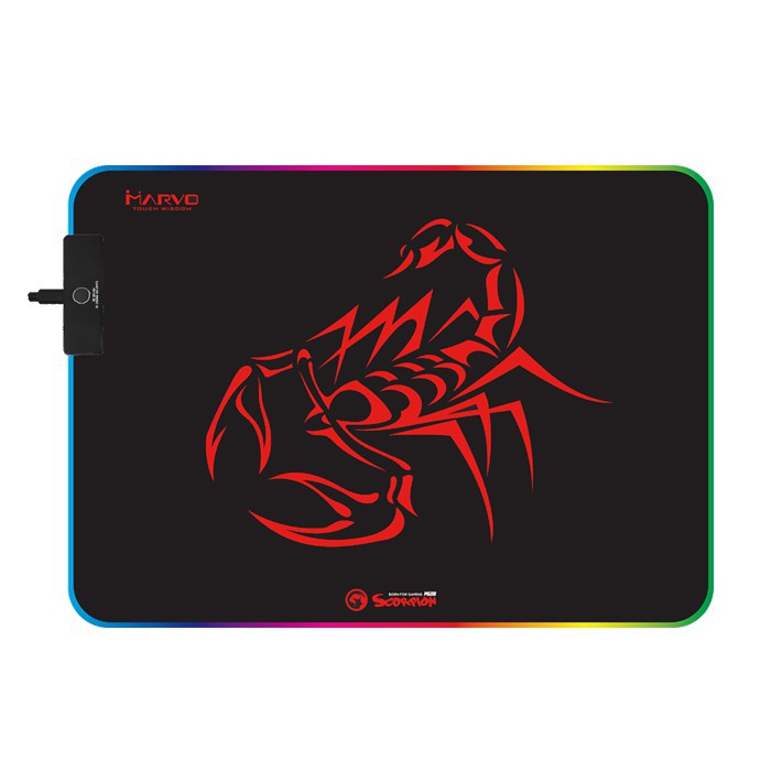 Lót chuột Marvo có đèn led RGB MG08 (350x250x4mm) , MG010 (800x310x4mm) bàn di chuột , mousepad chiến game chuyên nghiep