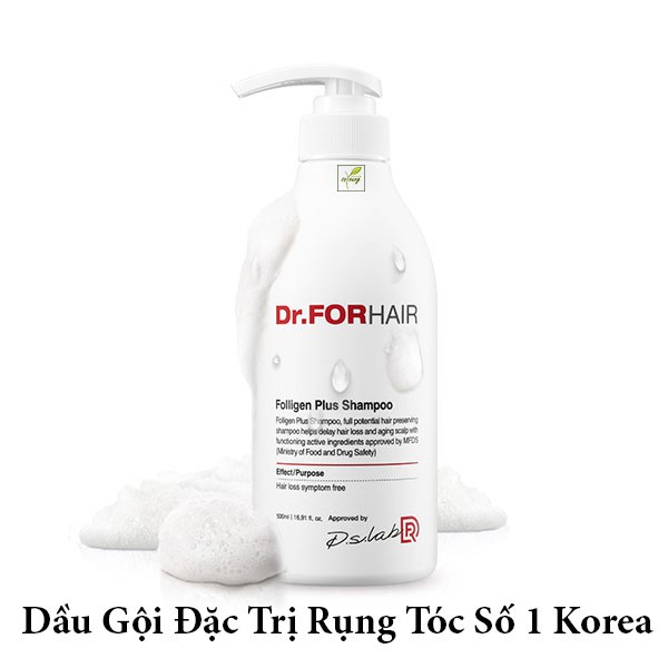 Dầu Gội Ngăn Rụng Tóc Dr For Hair Folligen Plus Shampoo Relieving Hair Loss