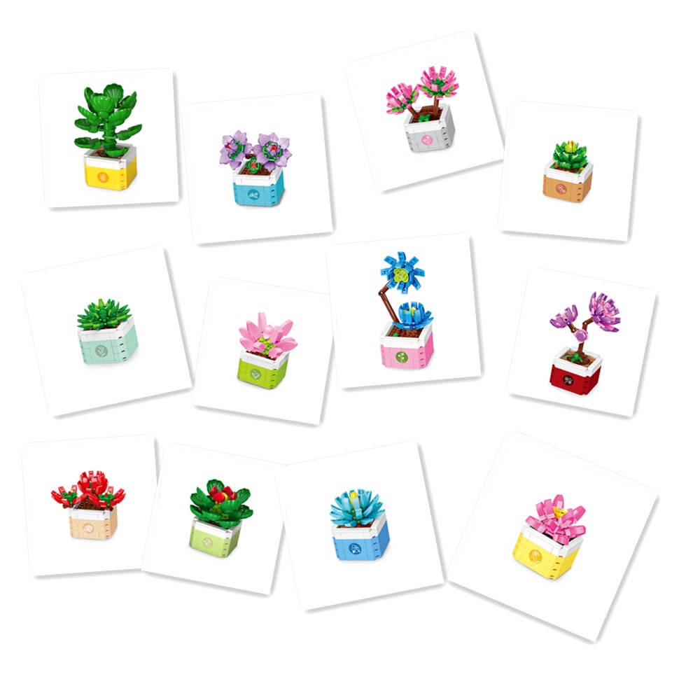 Bộ Đồ Chơi Lego Xếp Hình Chậu Cây Cảnh Độc Đáo