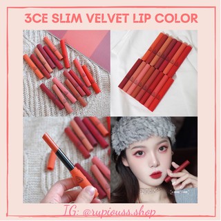 [TẶNG KÈM QUÀ] Son thỏi 3CE SLIM VELVET LIP COLOR