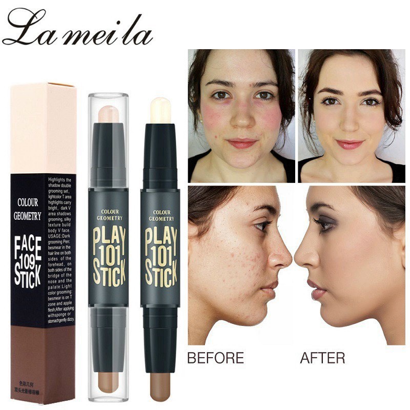 Bút Tạo Khối Che Khuyết Điểm 2 Đầu Lameila