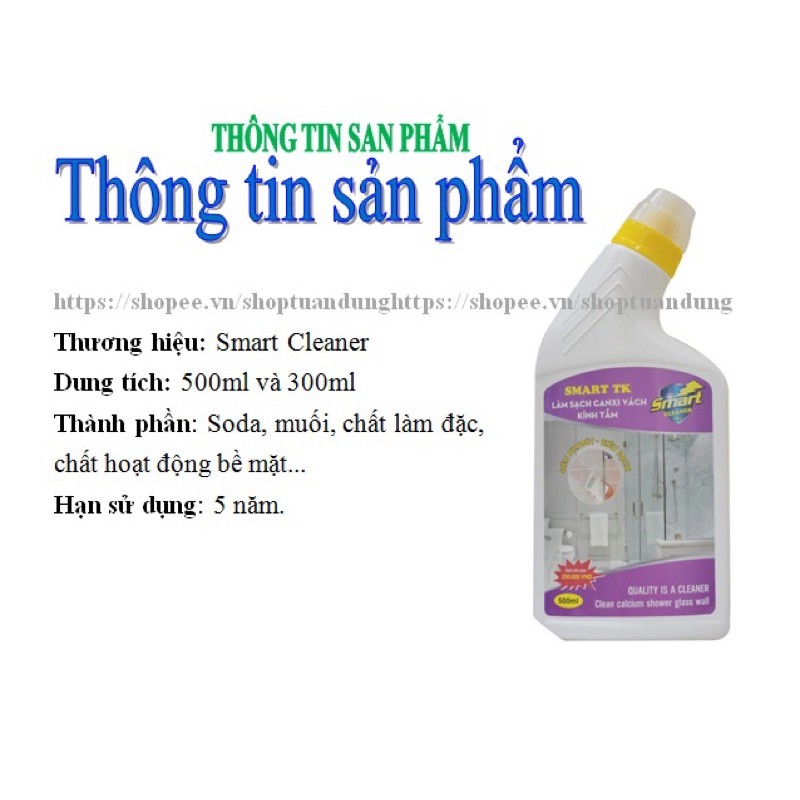 SMART TK - Chuyên gia làm sạch cặn canxi trên vách kính, Tẩy kính siêu sạch