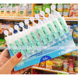 Nước muối kháng viêm Gifrer Pháp tép xanh dùng khi bé nghẹt mũi , khô mũi- Date T10/2020