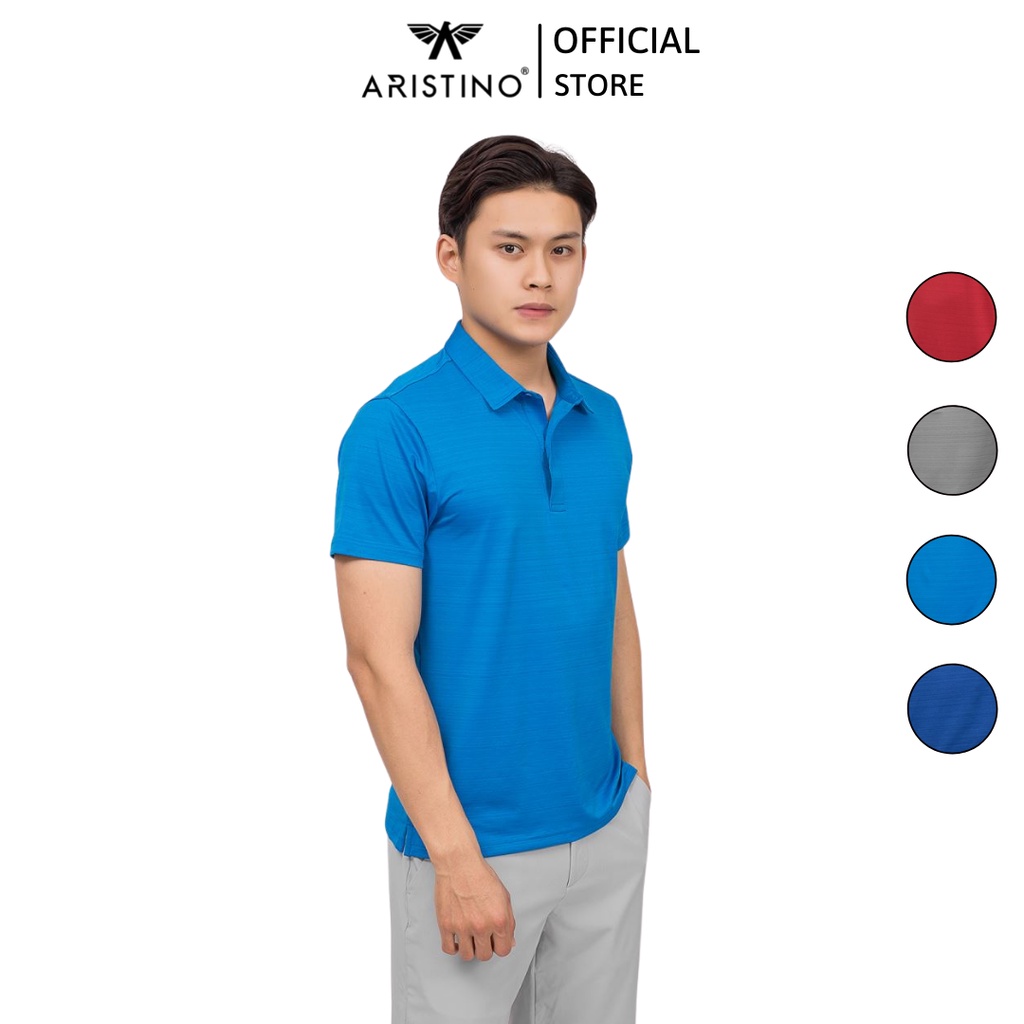 Áo polo nam Aristino phom dáng golf fit thấm hút mồ hôi - APSG03S9