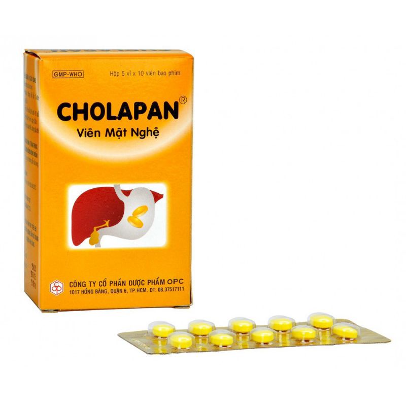 Viên Mật Nghệ CHOLAPAN hộp 50 viên