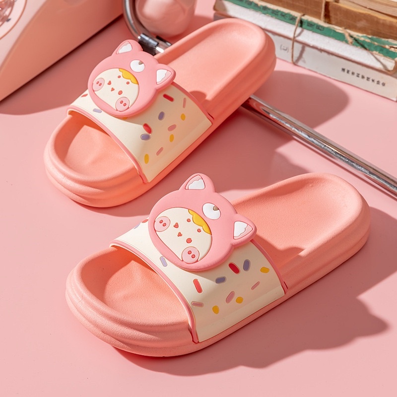 Dép quai ngang dễ thương đế bánh mì êm bé cosplay - Ảnh thật shop chụp