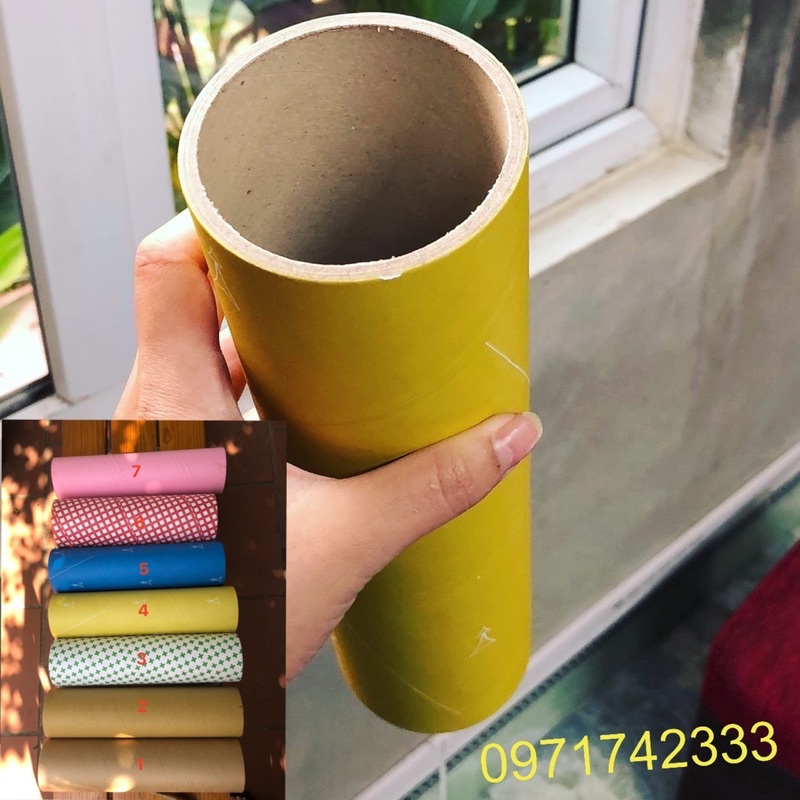 Ống lõi giấy dài 29,5cm đường kính trong 69mm cuốn sợi ngành dệt