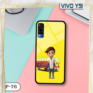 Ốp lưng kính 3D Vivo Y51 2020- hình cute